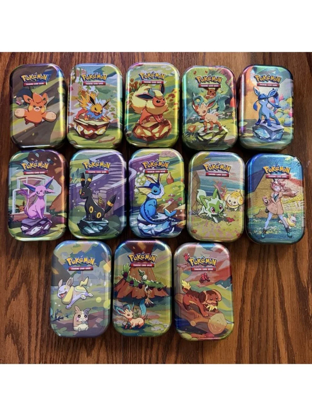 Pokemon Mini Tins Empty Lot of 13 - No Cards No Packs - Great Condition
